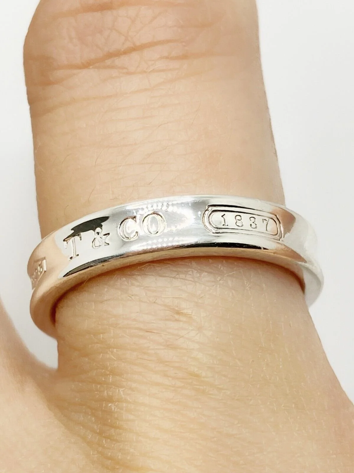 Tiffany & Co. 1837 Collection Sterling Silver Narrow Ring Size 6 Tiffany & Co. 1837 Collection Sterling Silver Narrow Ring Size 6
